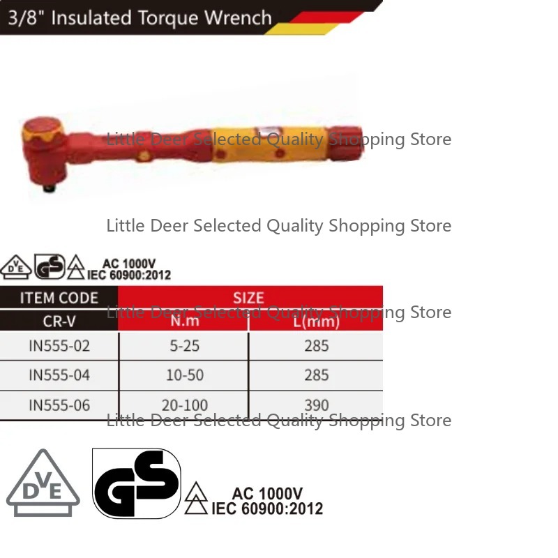 Insulated Torque Wrench 1000V Vde Electric - Kunci Torsi WEDO Berinsulasi Bersertifikat VDE