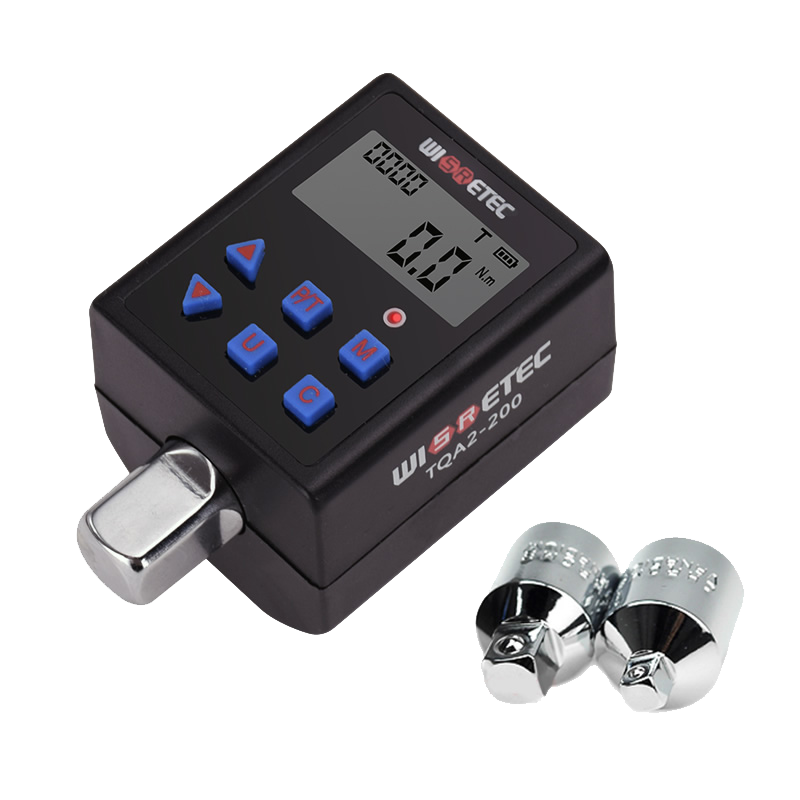 Electronic Torque Adapter 3/8 1/2 Digital - WISERETEC Kunci Torsi Digital Elektronik Pengukur