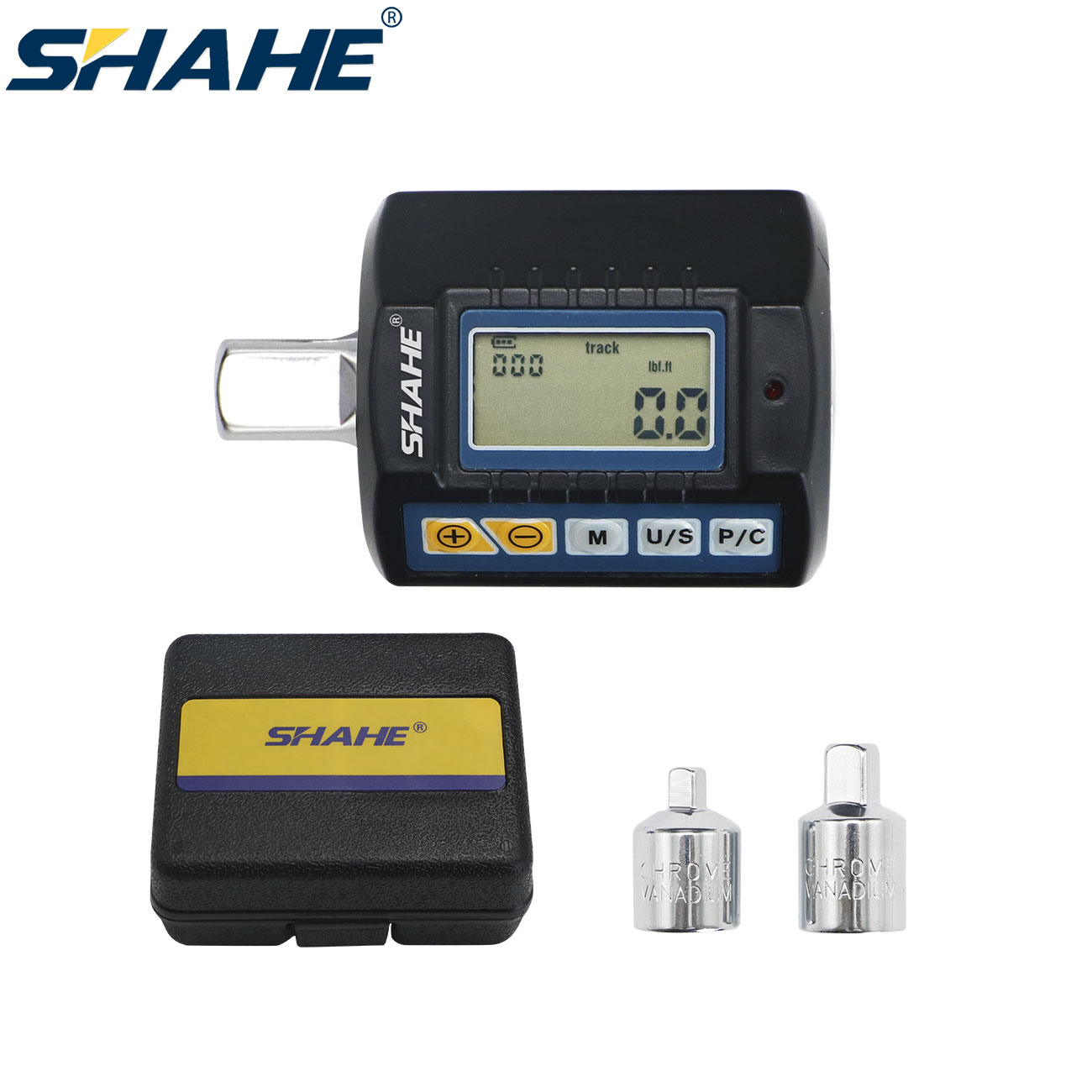Electronic Torque Adapter 3/8 1/2 Digital - SHAHE adaptor Torsi Digital 1/2 inci,