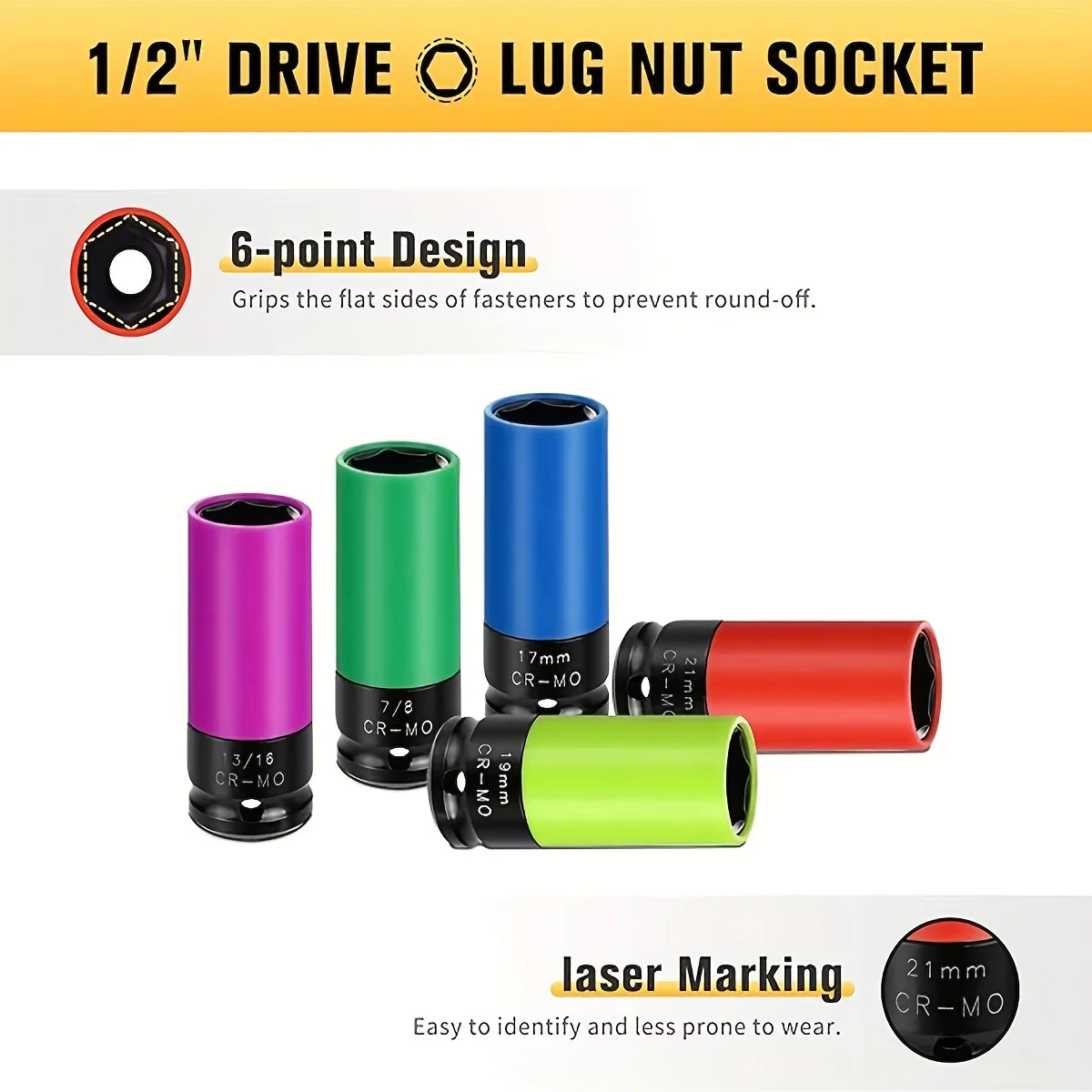 Set Soket Impact Mur Roda 6 Ti - Impact Socket Thin Wall Deep Metric Set ulasan dan harga