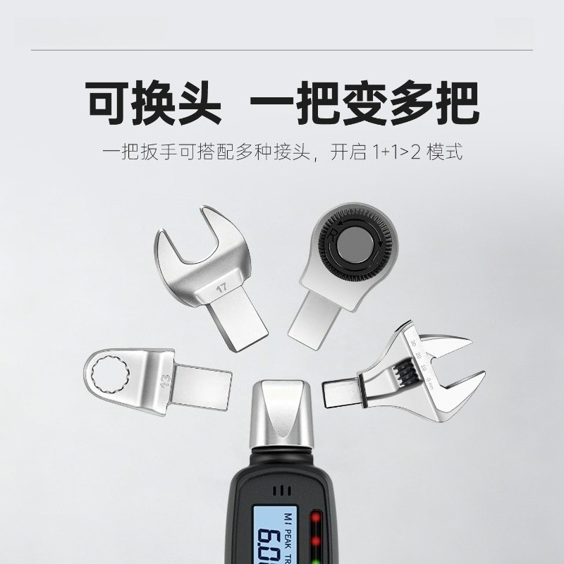 Kunci Torsi Digital dengan Lay - Interchangeable Head Torque Wrench Open ulasan dan harga
