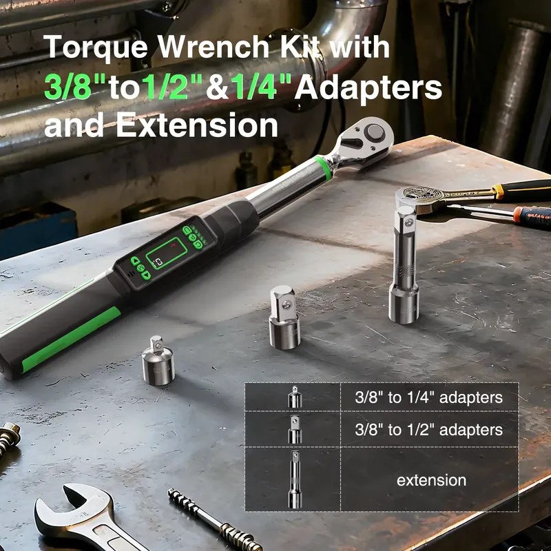TaskStar Kunci Torsi Digital 3 - Electronic Torque Adapter 3/8 1/2 Digital ulasan dan harga