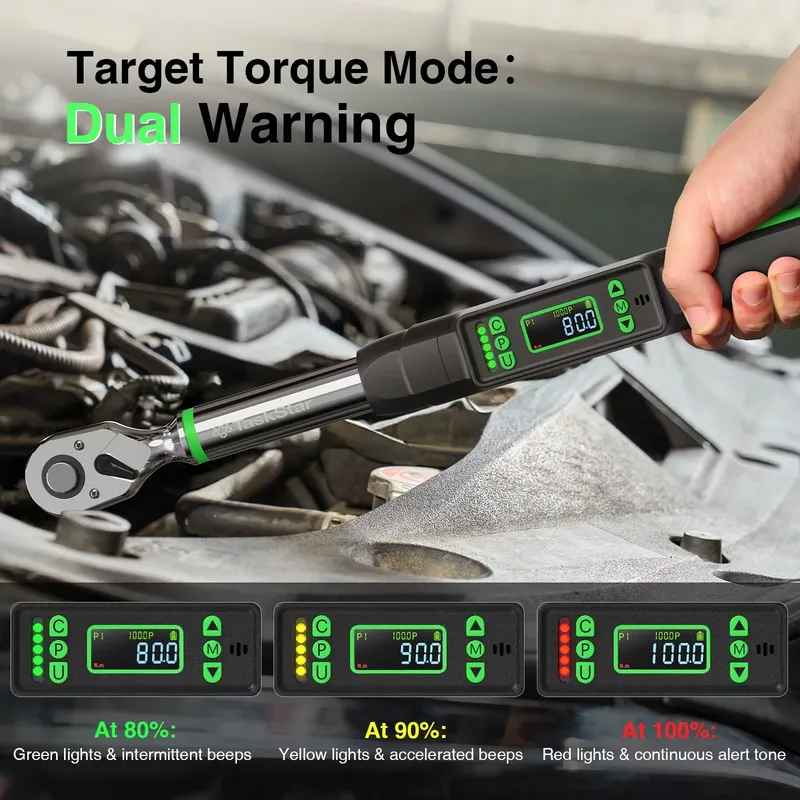 TaskStar Kunci Torsi Digital 3 - Electronic Torque Adapter 3/8 1/2 Digital ulasan dan harga