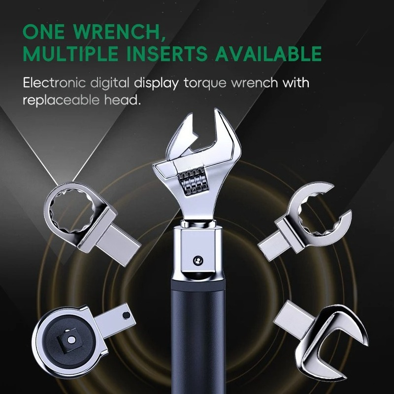 Kunci Torsi Digital dengan Kep - Interchangeable Head Torque Wrench Open ulasan dan harga
