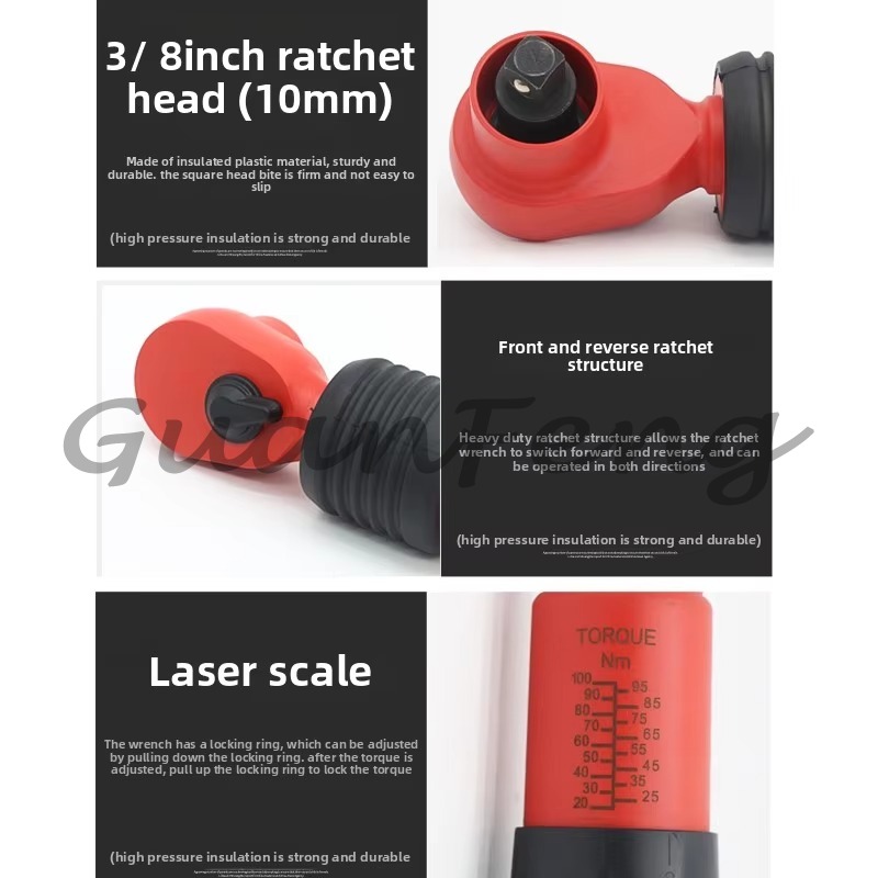 Kunci Torsi Pra-set Berinsulas - Insulated Torque Wrench 1000V Vde Electric ulasan dan harga