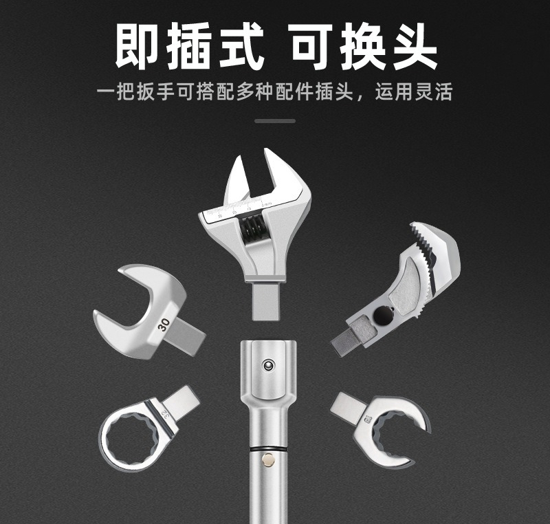 Kunci Torsi dengan Kepala yang - Interchangeable Head Torque Wrench Open ulasan dan harga