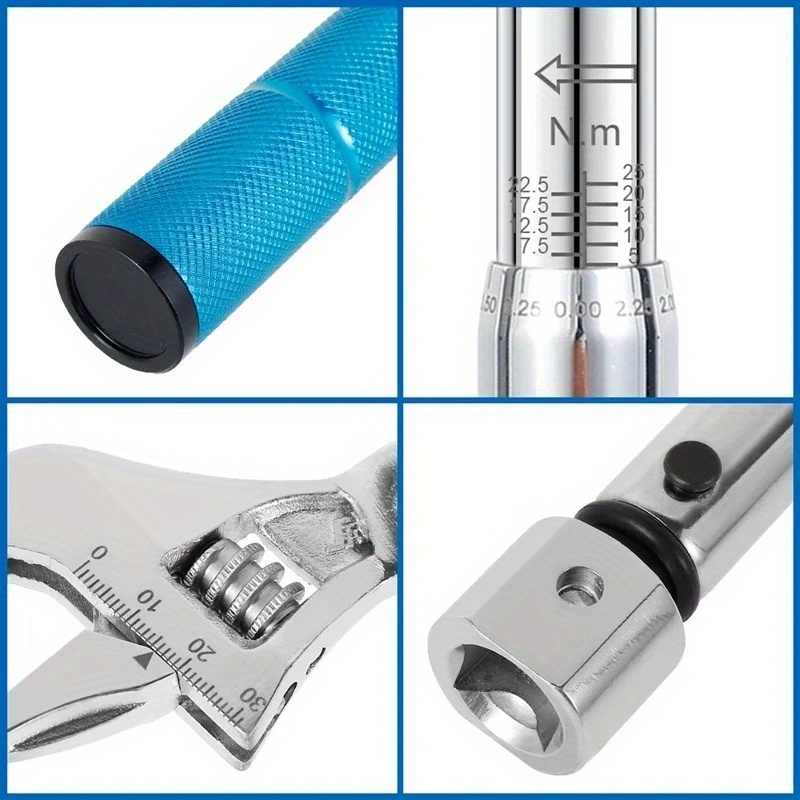 1 Buah Kunci Pas Torsi Sepeda  - Interchangeable Head Torque Wrench Open ulasan dan harga